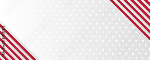 white transparent stars on blue background, seamless horizontal stock vector illustration clip art for web header or cover
