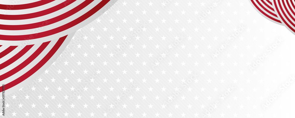 Red white flag background with star pattern Red white flag background with star pattern