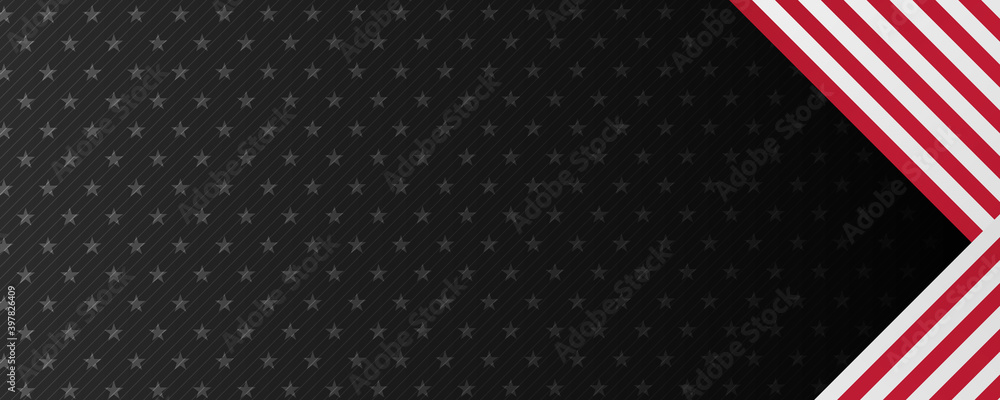 Black red white star US flag background Black red white star US flag background
