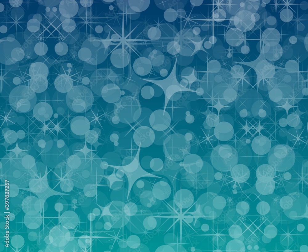 青色のキラキラ背景素材stock Illustration Adobe Stock