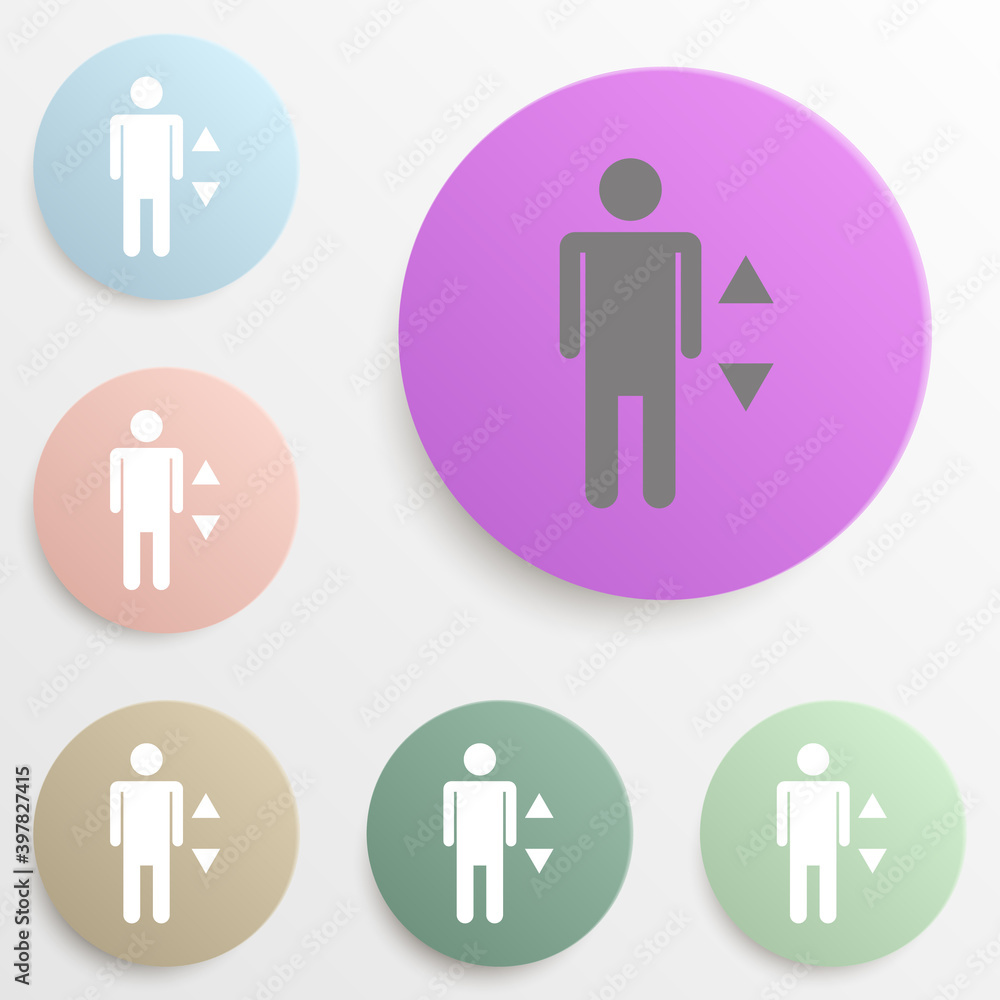 Infographic bussiness badge color set. Simple glyph, flat vector of web icons for ui and ux, website or mobile application Infographic bussiness badge color set. Simple glyph, flat vector of web icons for ui and ux, website or mobile application