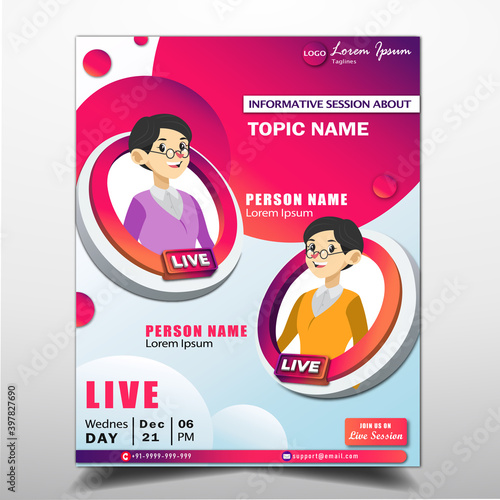 Live Session Poster Template