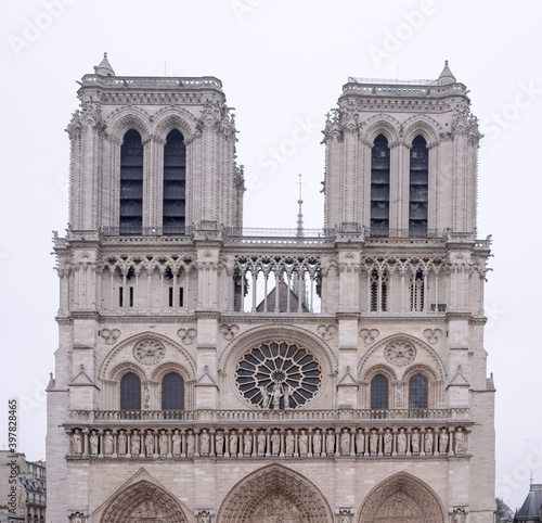  Notre Dame Cathedral on a winter day