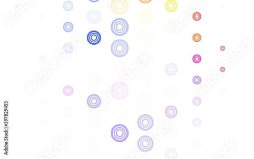 Light Blue, Red vector background with spots.