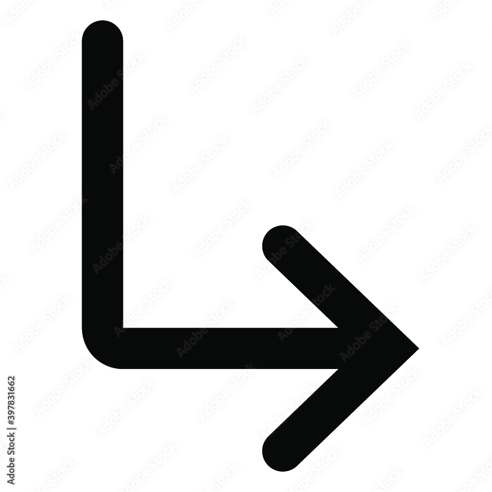 RIGHT TURN ARROW SIGN