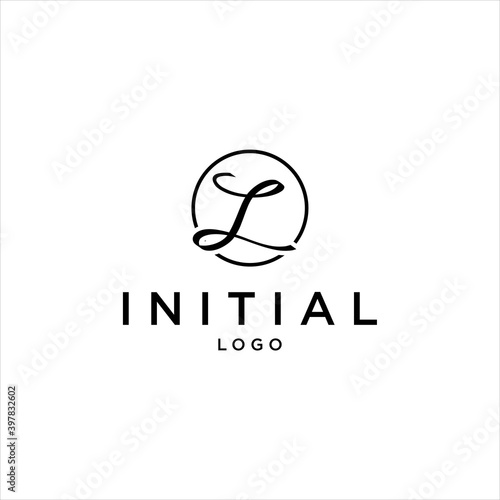 ChatGPT bilang: Simple Luxury Letter L Logo. Modern Boutique Fashion Emblem with Classic Circle Signature in Minimalist Abstract  for Premium Brand Identity and Elegant Corporate Vector Design.
