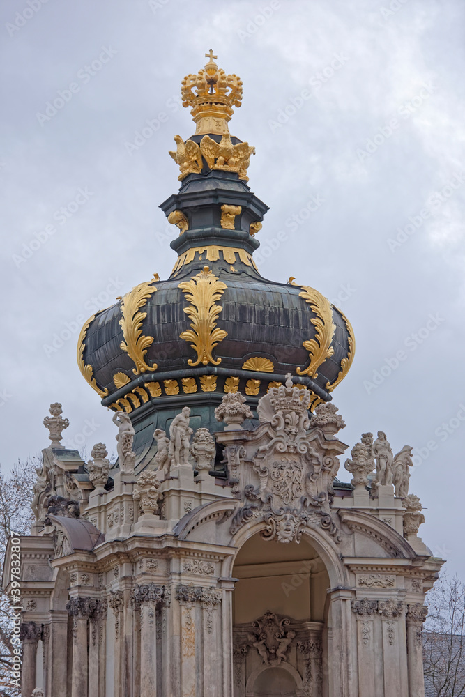 Obraz premium Zwinger-palace and park complex of four buildings.