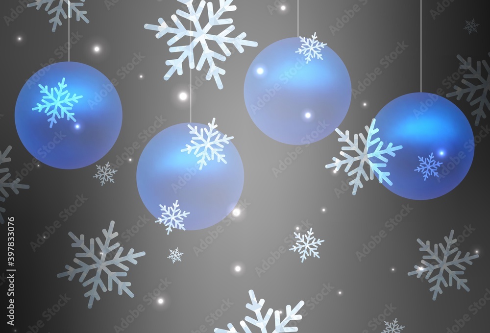 Light Gray vector pattern in Christmas style. Light Gray vector pattern in Christmas style.