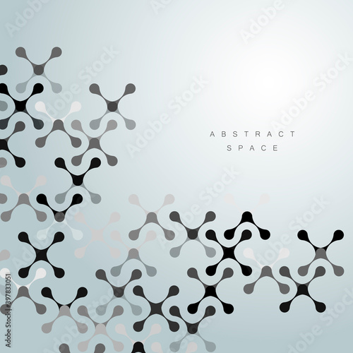 Illustration on white backdrop. Graphic modern pattern. Blank minimal design concept. Banner trendy illustration. Abstract grey white background. Graphic element vector