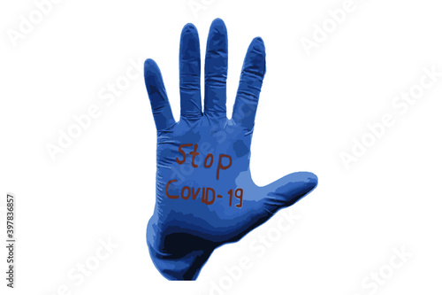 hand with glove