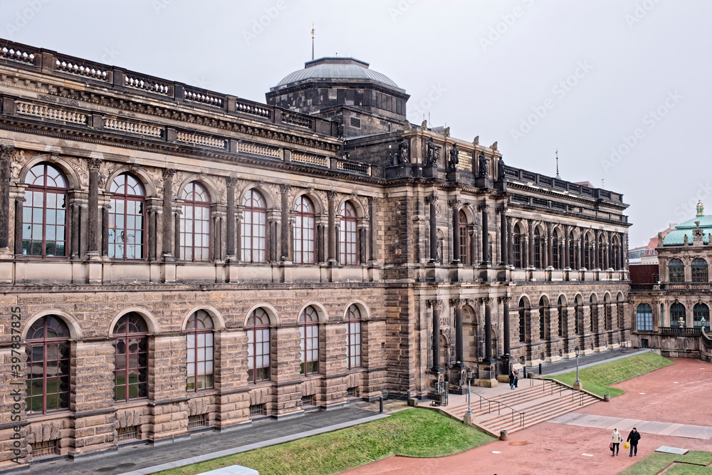   Zwinger-palace and park complex of four buildings