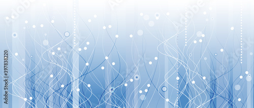 Neural network concept. Connected cells with links. High technology process. Abstract background