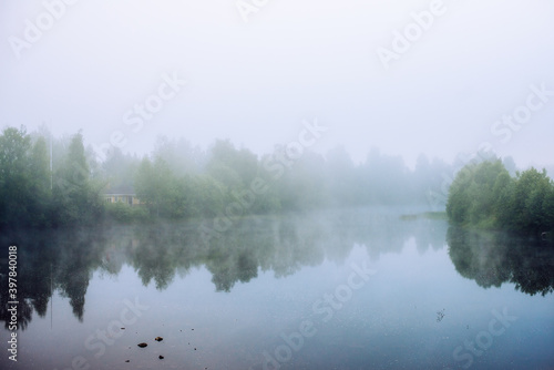 Foggy lake 