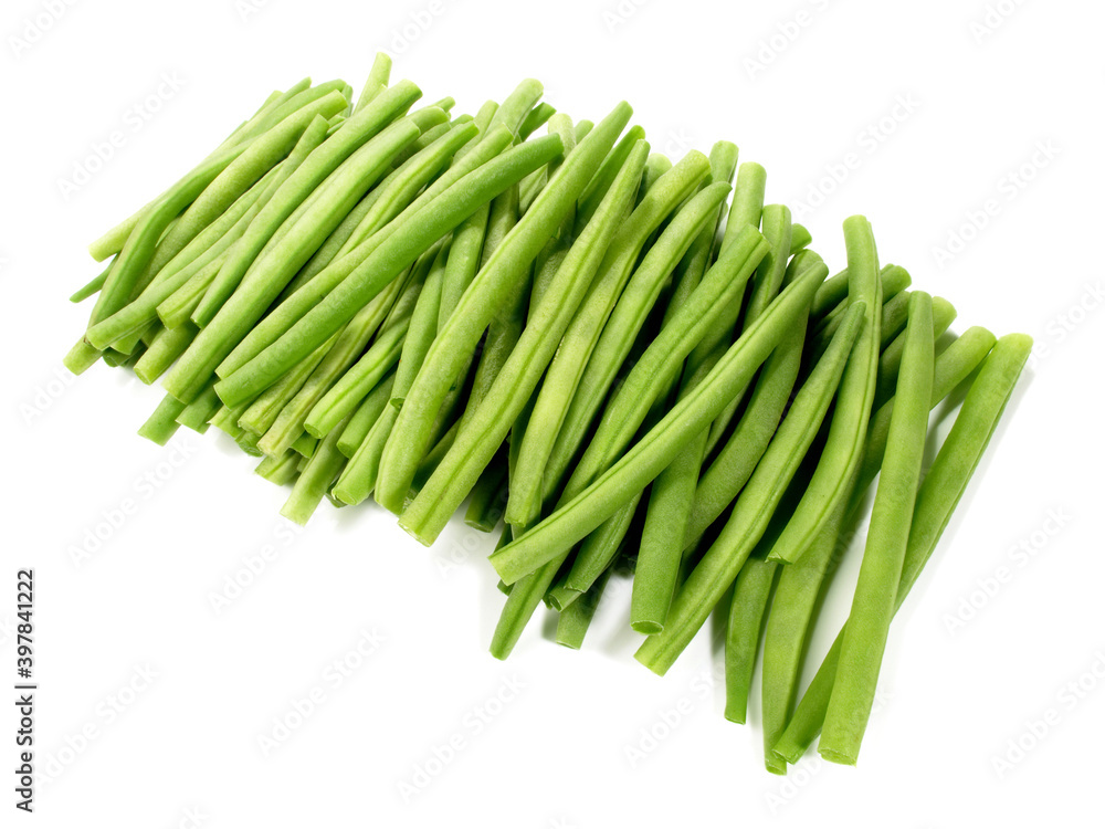 Fresh Vegetables - Green Beans on white Background Isolated Fresh Vegetables - Green Beans on white Background Isolated