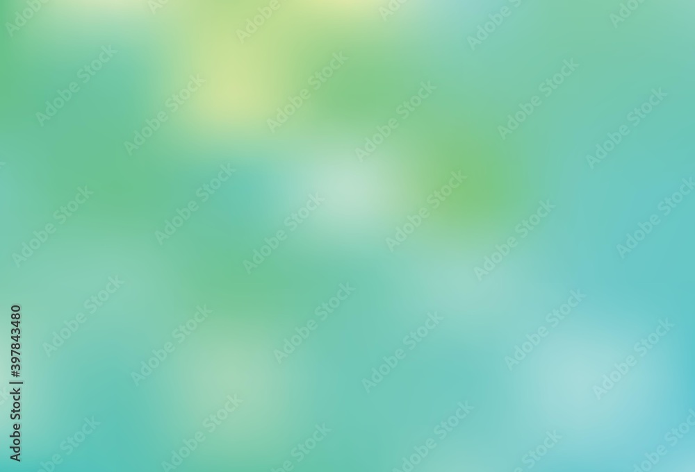 Light Green vector blurred bright pattern.