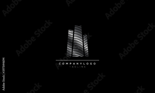 Real Estate Business Logo Template, Building, Property Development, and Construction Logo Vector Design