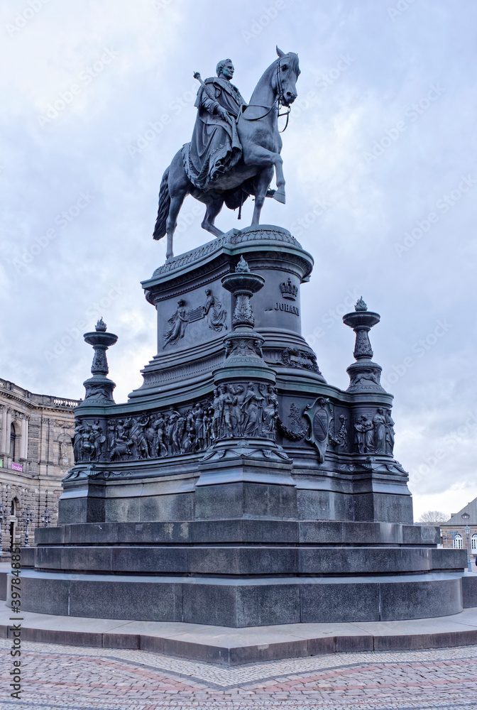   Sculpture of John King of Saxony on Theater Square
