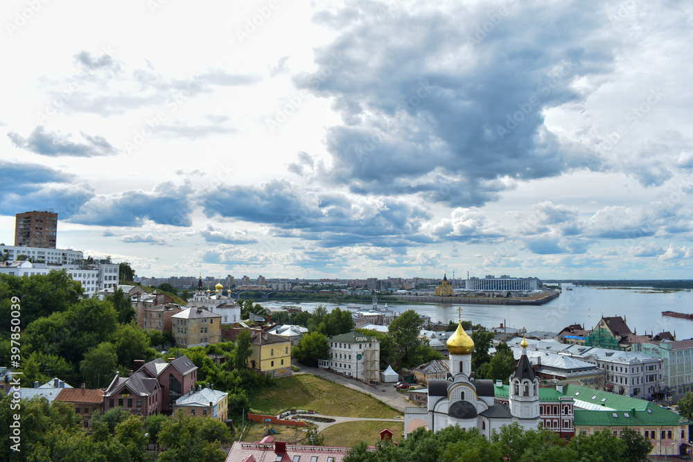Fototapeta premium beautiful temples of Nizhny Novgorod