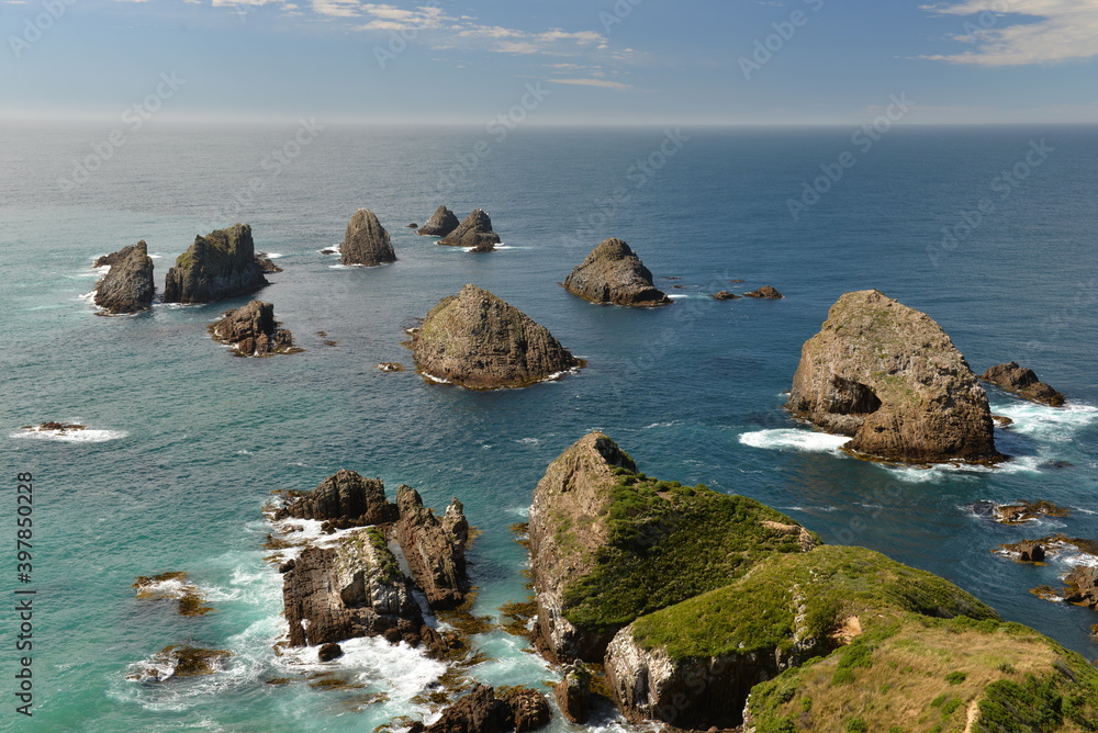 View from Nugget Point in Otago, New Zealand