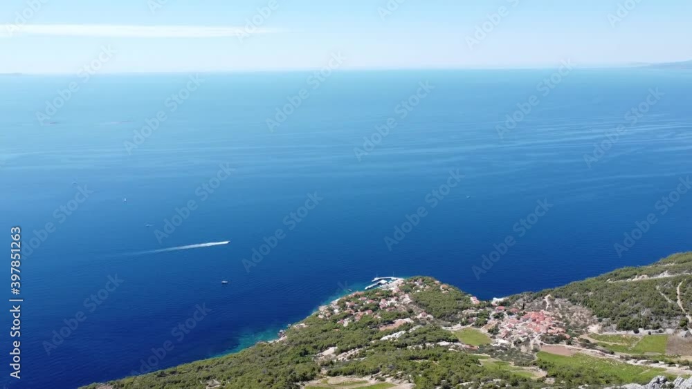 view of the adriatic sea in Croatia island Hvar view of the adriatic sea in Croatia island Hvar