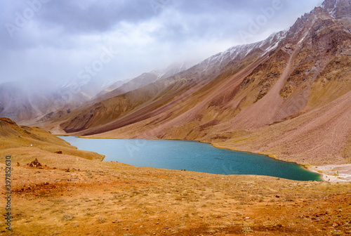 Chandratal or Lake of the moon is a high altitude lake located at 4300m in Himalayas of Spiti Valley, Himachal Pradesh, India. The name of Lake originated due to its crescent moon like shape.