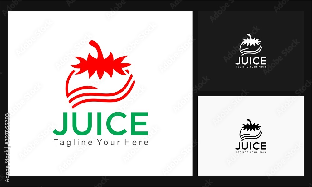 fruit juice concept design logo vector fruit juice concept design logo vector