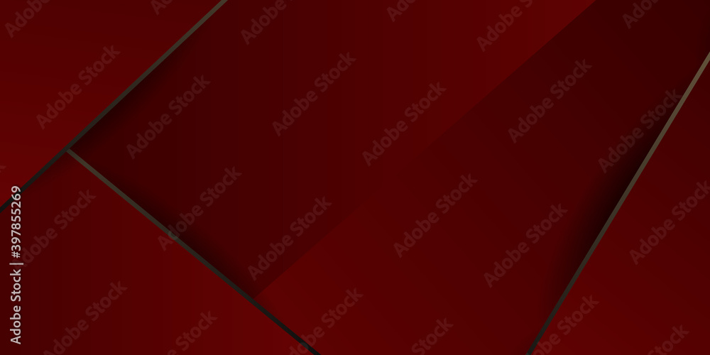 Obraz premium Abstract dark red and gold background with gold lines