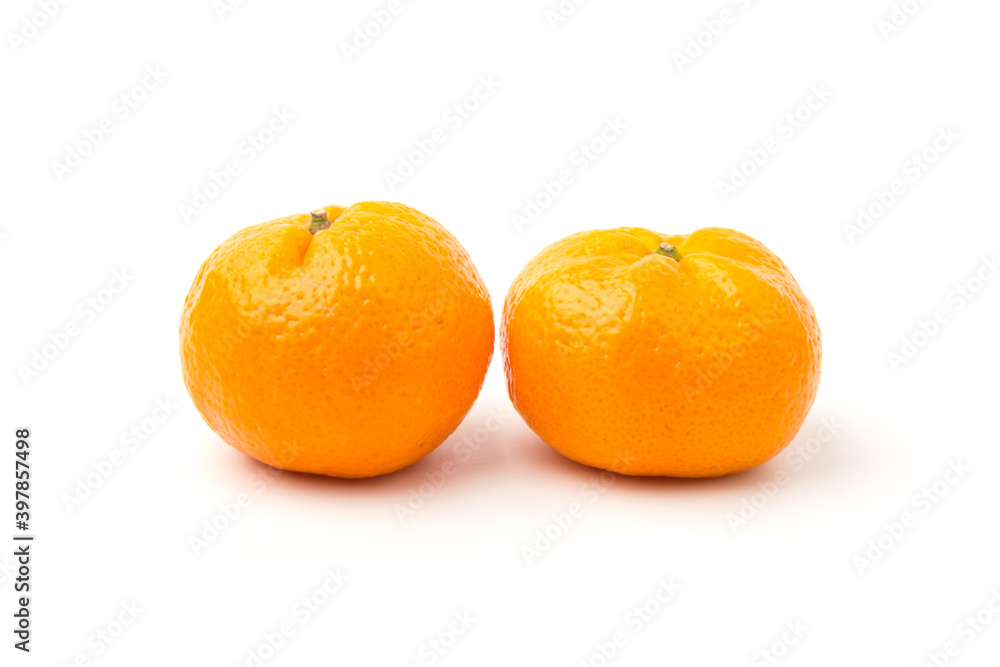 Mandarin-Honey Murcott oranges on white background, Golden orange to celebrate the Chinese festival. Mandarin-Honey Murcott oranges on white background, Golden orange to celebrate the Chinese festival.