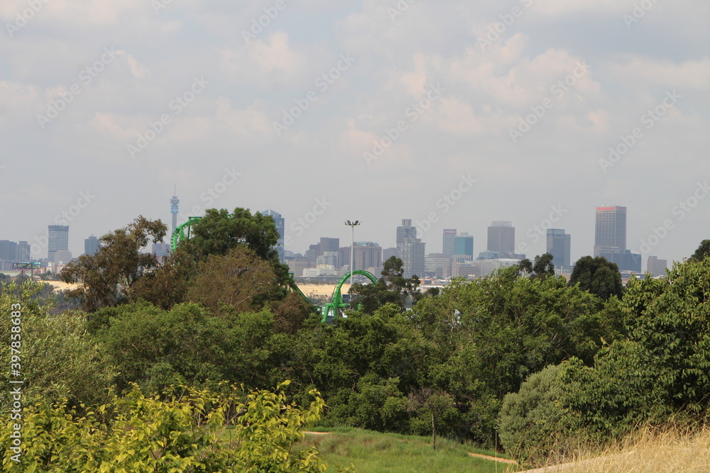 View of Johannesburg from the Apartheid Museum, South Africa