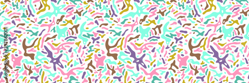 Spot pattern vector. Abstract animal skin pattern for fashion banner and trendy decoration, fabric, and textile design. Liquid blotch texture, splotch backdrop, zebra spot background. Beauty salon.