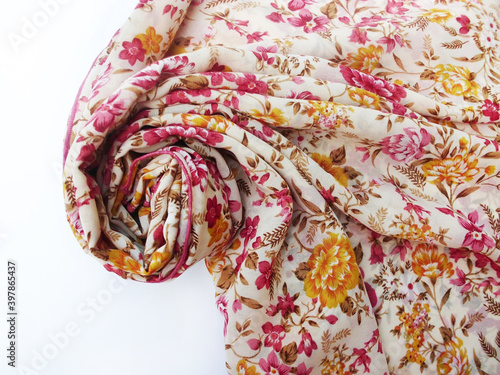 Wallpaper Mural twirl pattern fabric photo white background Torontodigital.ca