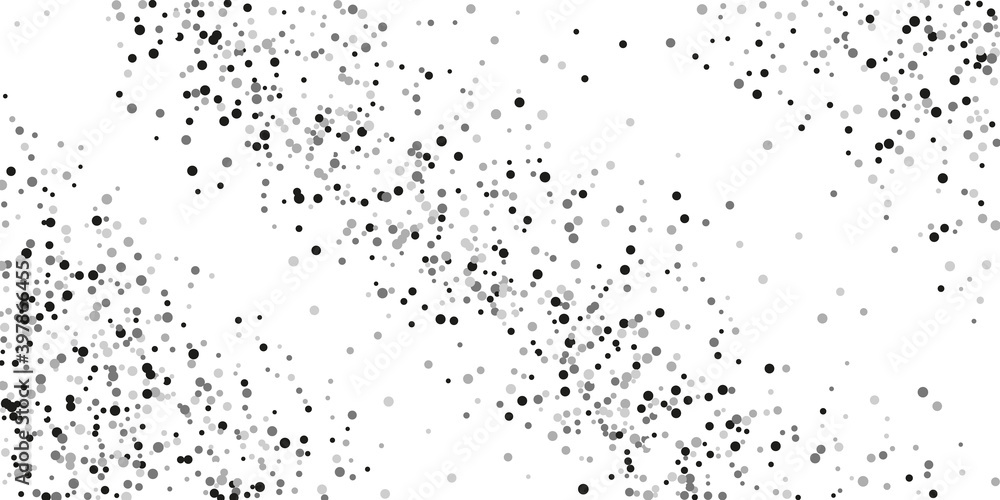 Obraz premium Silver glitter confetti.