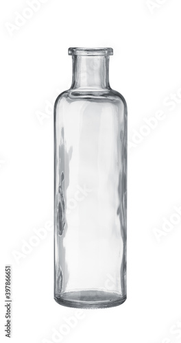 Uneven bottle isolated