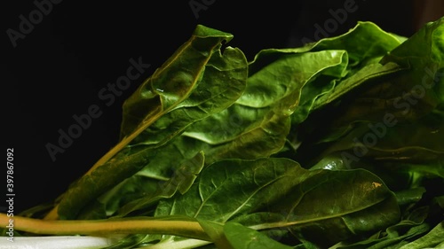 fresh and green chard green healthy and healthy food is from vegales and vegetables ready to cook in hot water 4 photo