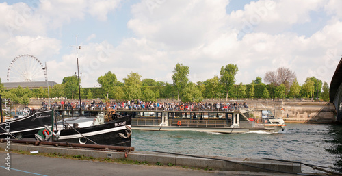  Ship with tourists on board sailed under the bridge Leopold Sedar Senghor photo