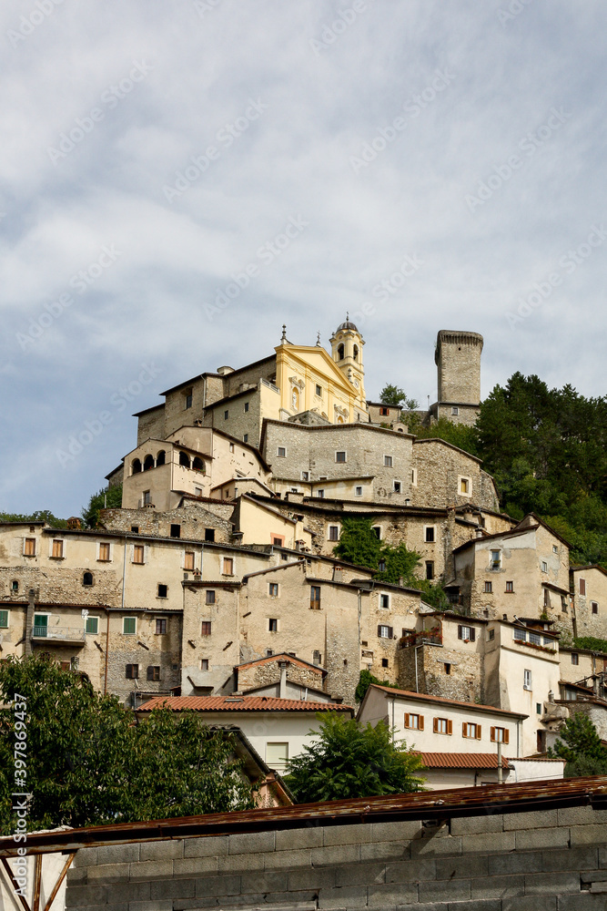 view of the town country in Italy