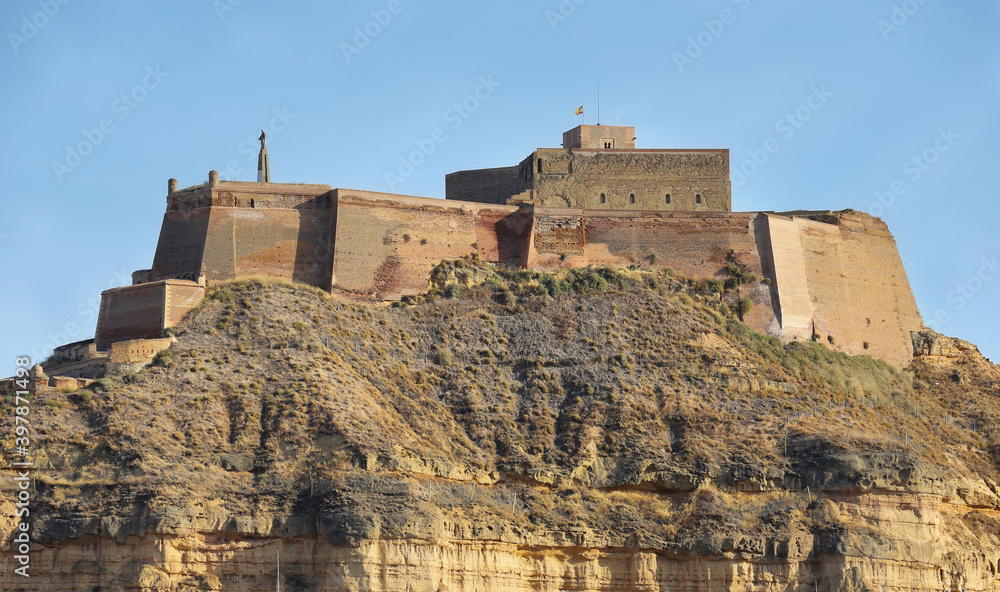 The Templar castle of Monzon of Arab origin (10th century), Spain