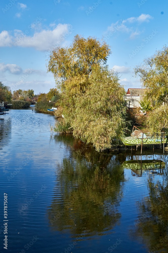 autumn landscape with a lake autumn landscape with a lake
