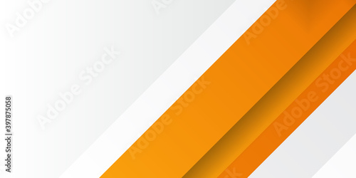 Modern orange white abstract business corporate background with geometric shape. Vector illustration design for business corporate presentation, banner, cover, web, flyer, card, poster, game, texture photo