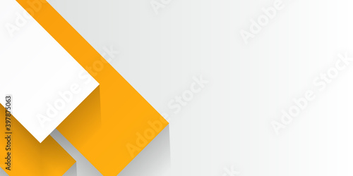 Modern orange white abstract business corporate background with geometric shape. Vector illustration design for business corporate presentation, banner, cover, web, flyer, card, poster, game, texture