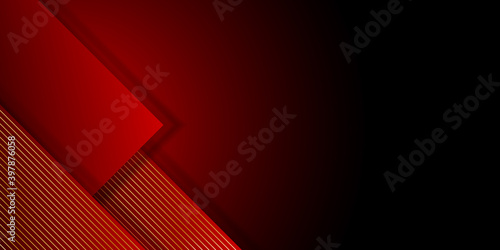 Red and gold line abstract business background. Vector illustration design for business corporate presentation, banner, cover, web, flyer, card, poster, game, texture, slide, magazine, and powerpoint.