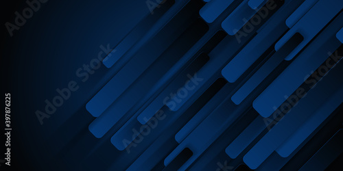 Modern 3d overlap abstract background dark blue with modern corporate concept