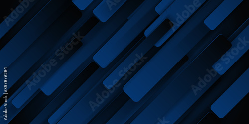 Abstract modern royal dark blue with overlap layers background
