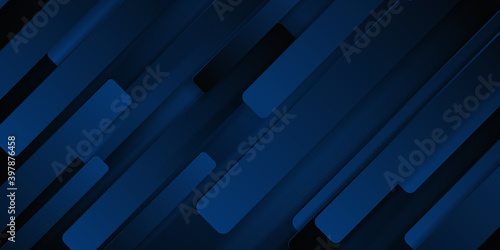 Blue modern material design, vector abstract widescreen background. Vector illustration design for business corporate presentation, banner, cover, web, flyer, business card, poster, game, texture