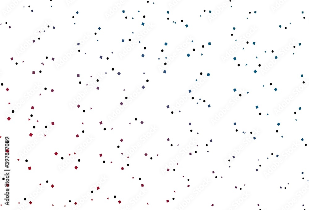 Light Blue, Red vector cover in polygonal style with circles. Light Blue, Red vector cover in polygonal style with circles.