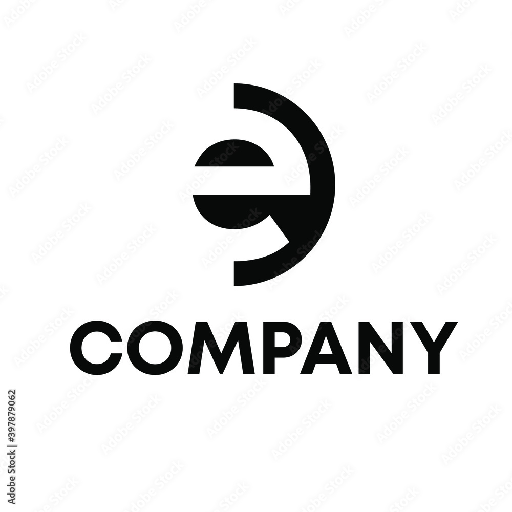 Obraz premium E logo