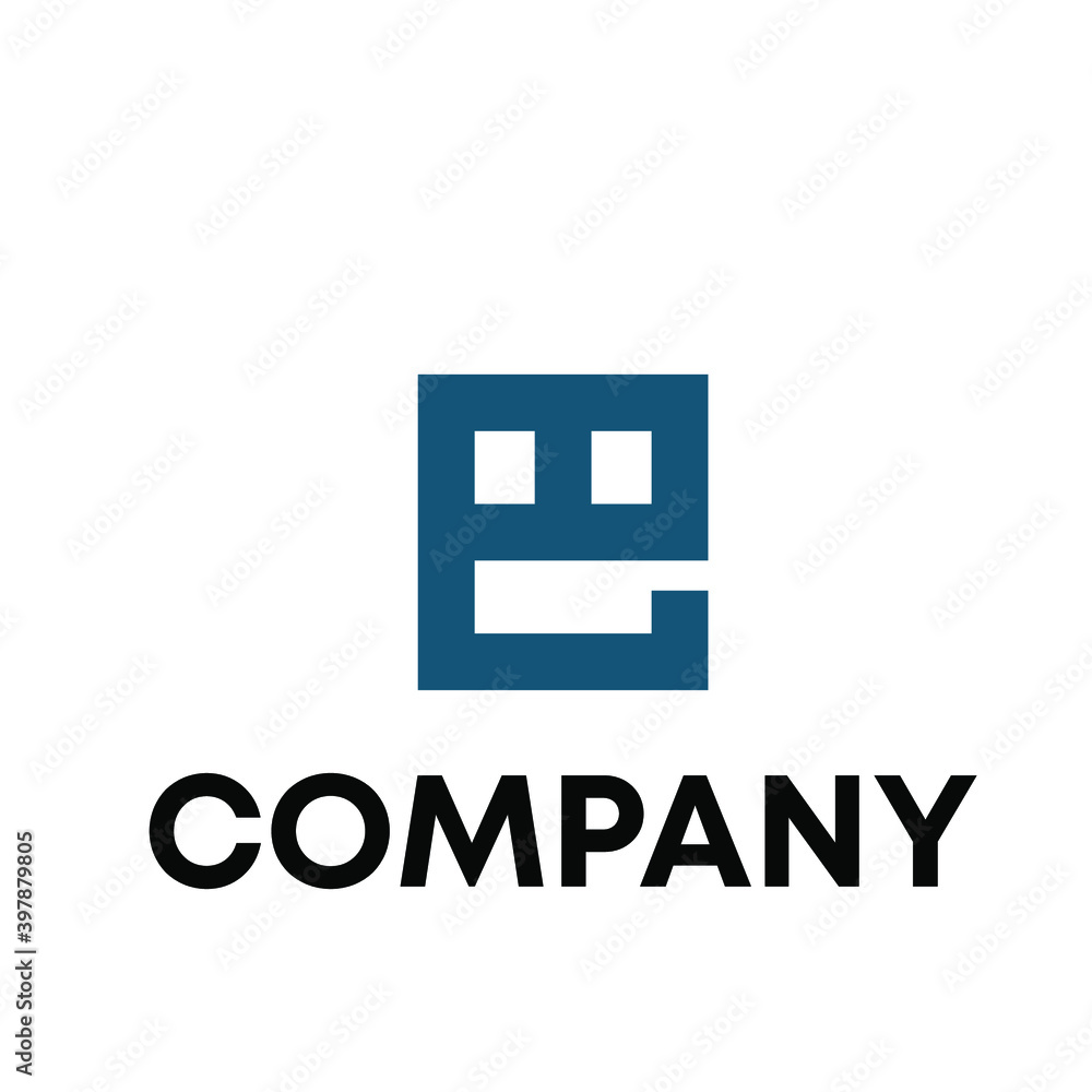 Obraz premium E logo 