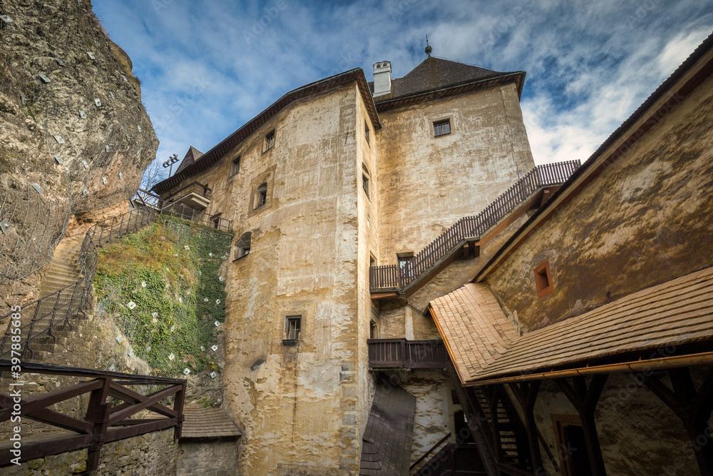 The medieval Orava Castle, Slovakia, Europe.