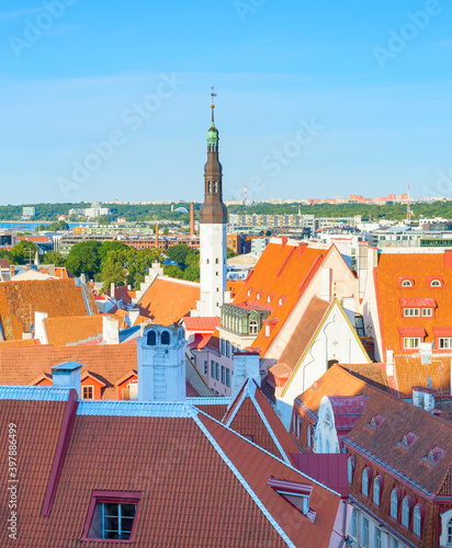 Tallinn Old Town skyline Estonia