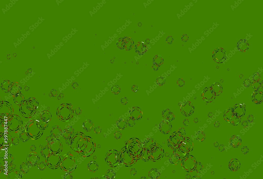 Light Green, Red vector background with bubbles. Light Green, Red vector background with bubbles.